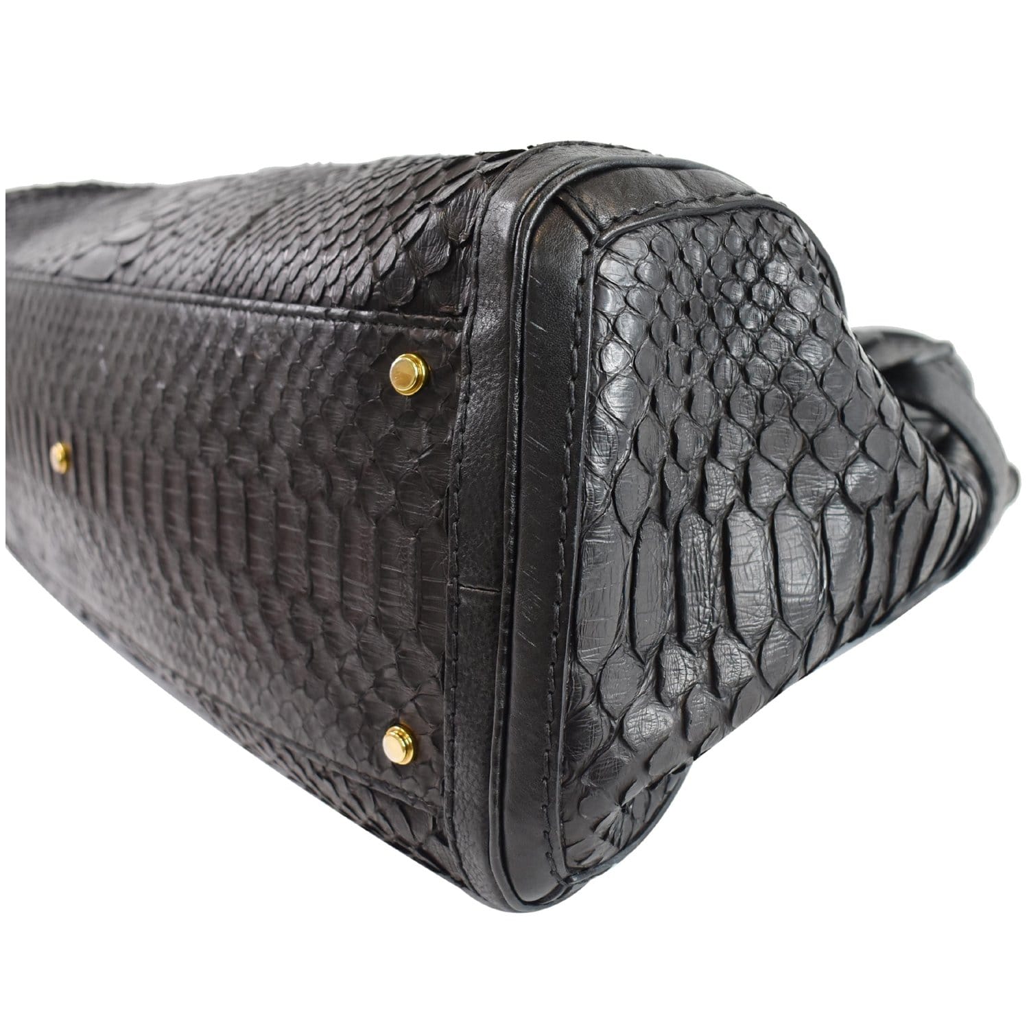 Gucci Python Gg GUCCI Large GG Running Python Tote Bag Black 247179