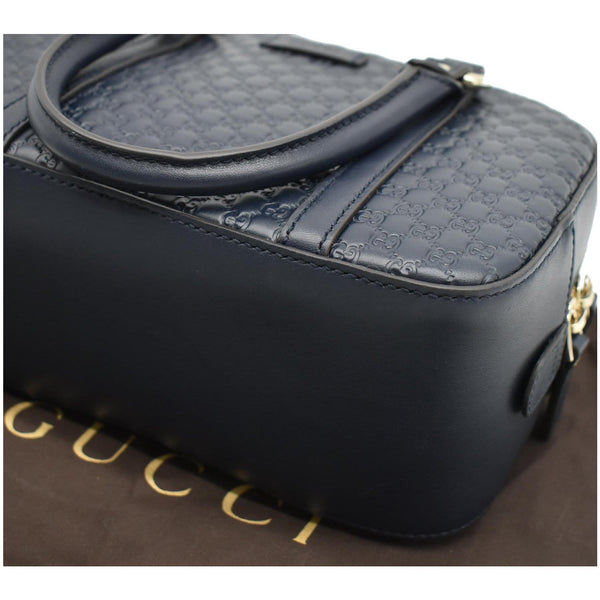 GUCCI Microguccissima Small Leather Crossbody Bag Blue 510289