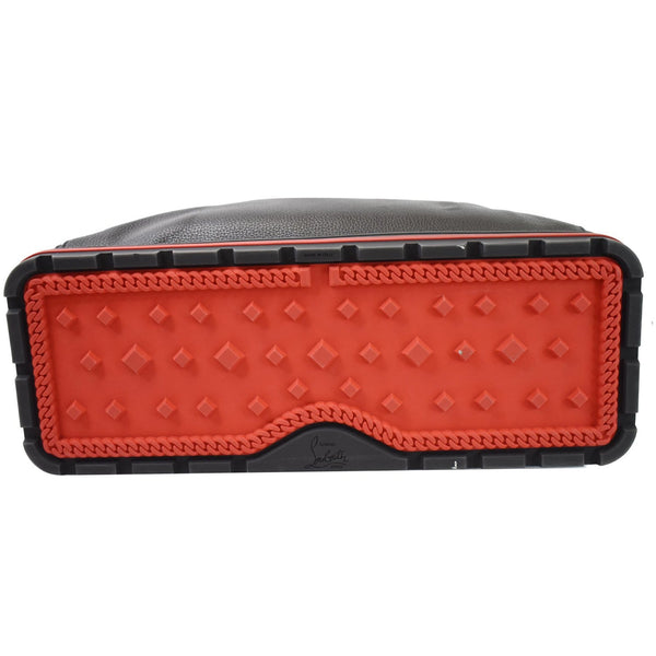 CHRISTIAN LOUBOUTIN Kabiker Leather Tote bag Black/Red