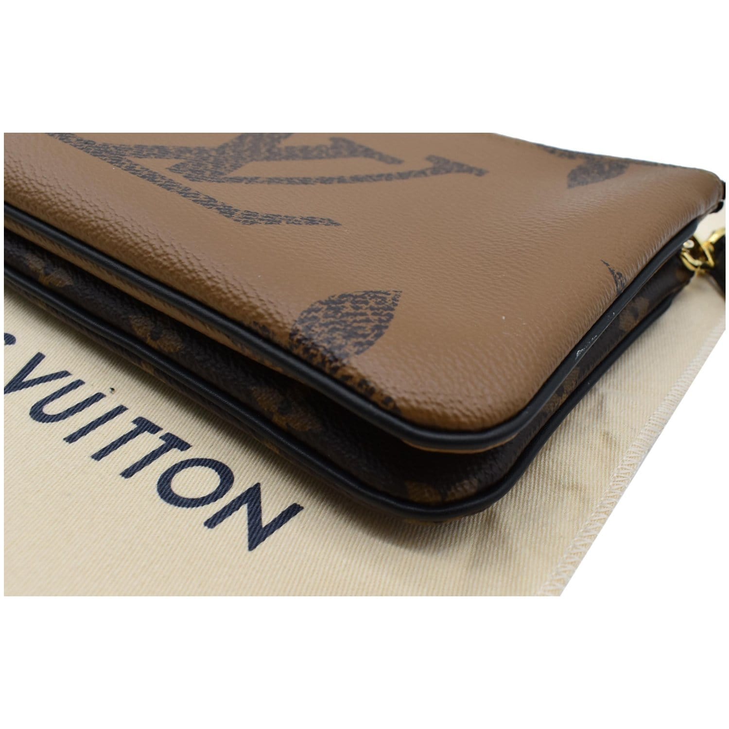 Double zip crossbody bag Louis Vuitton Brown in Synthetic - 36026003