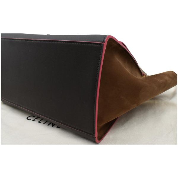 CELINE Trapeze Small 2way Leather Shoulder Bag Tricolor