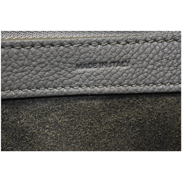 CELINE Small Cabas Phantom Grained Calfskin Leather Tote Bag Taupe