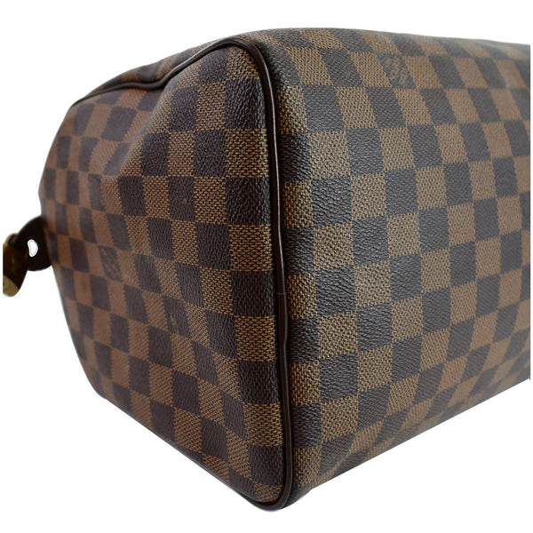 LOUIS VUITTON Speedy 30 Damier Ebene Satchel Handbag Brown