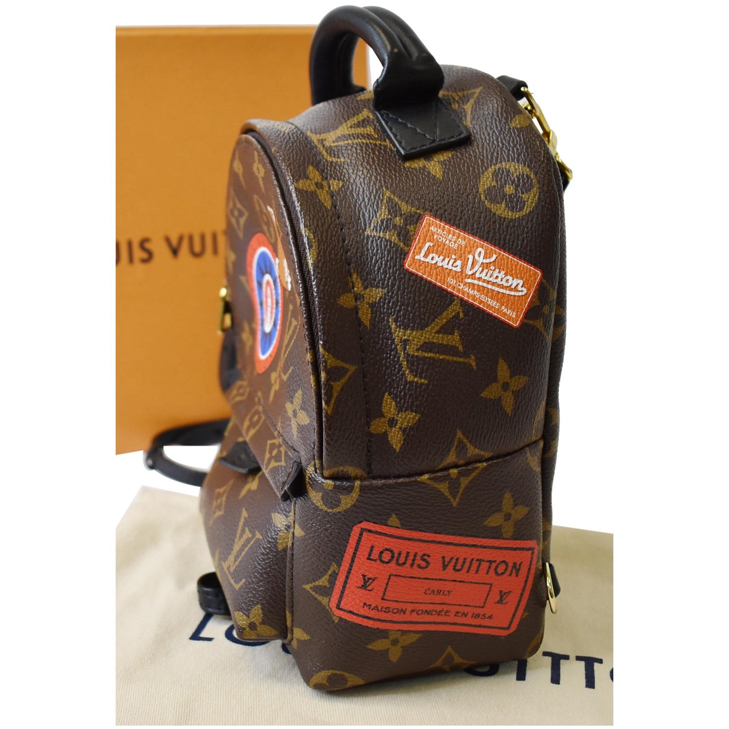 loui vuitton backpack 2016 Louis Vuitton Palm Springs Mini World Tour Backpack
