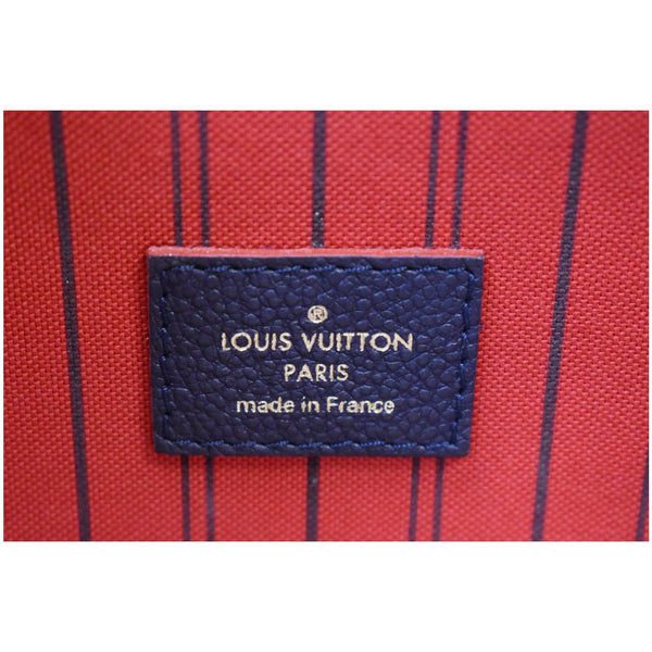 LOUIS VUITTON Metis Pochette Empreinte Leather Crossbody Bag Blue