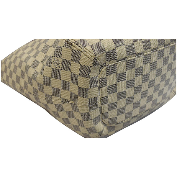 LOUIS VUITTON Salina PM Damier Azur Shoulder Bag White