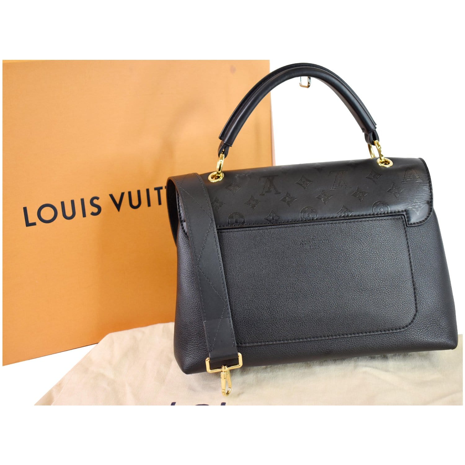 Louis Vuitton, Bags, Louis Vuitton Limited Edition Very One Handle  Monogram Leather In Noir