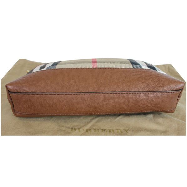 BURBERRY Abingdon Derby House Check Leather Crossbody Bag