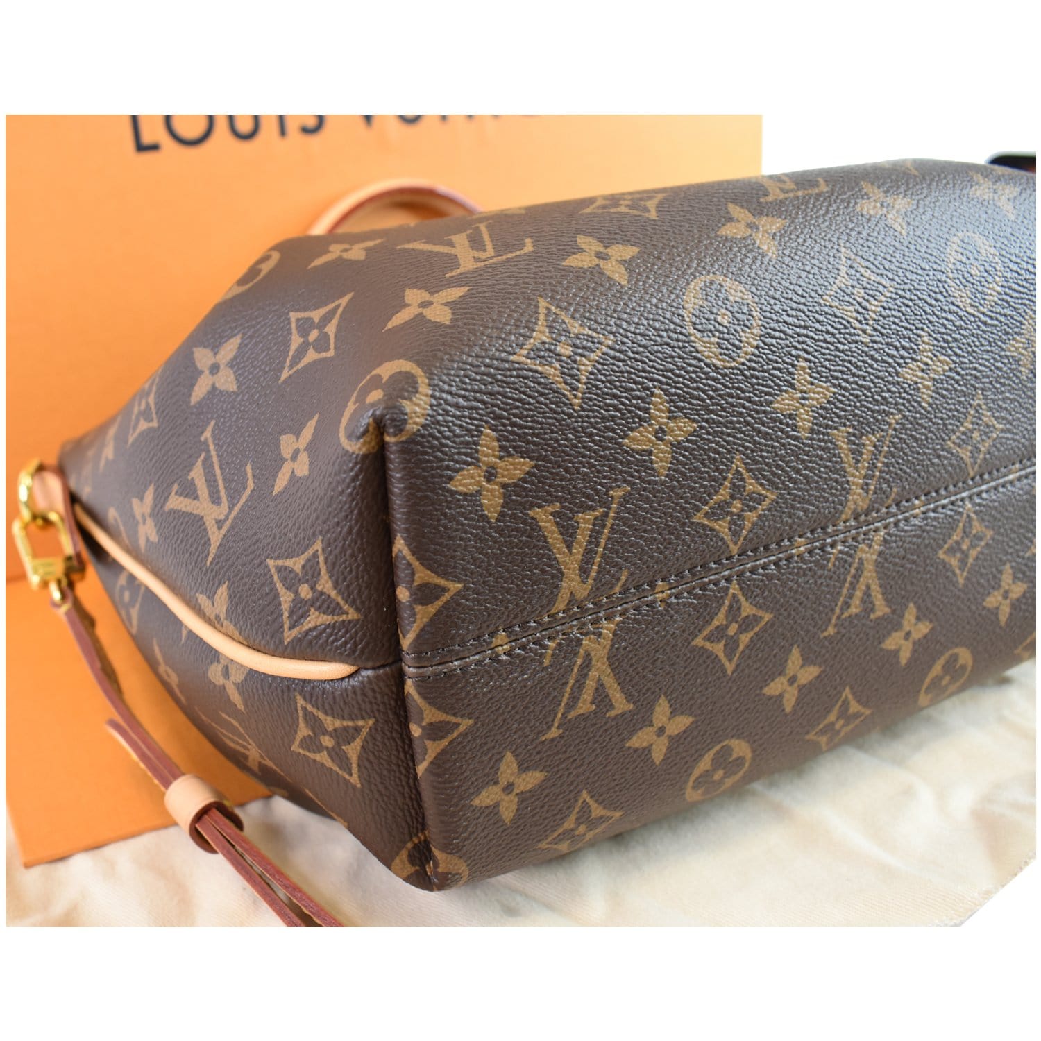 Louis Vuitton Turenne Handbag Monogram Canvas mm Brown