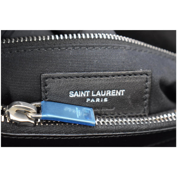 YVES SAINT LAURENT Medium Loulou Calfskin Matelasse Chain Shoulder Bag Black