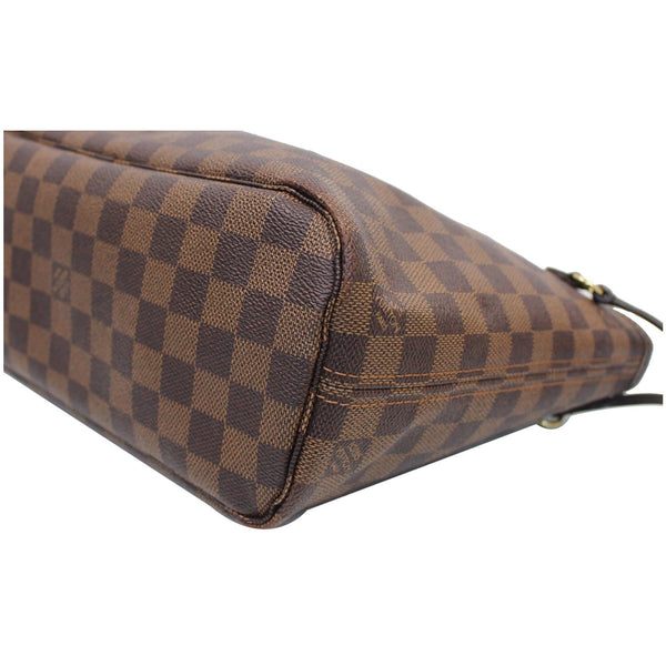 Louis Vuitton Neverfull PM Damier Ebene Tote Bag side view