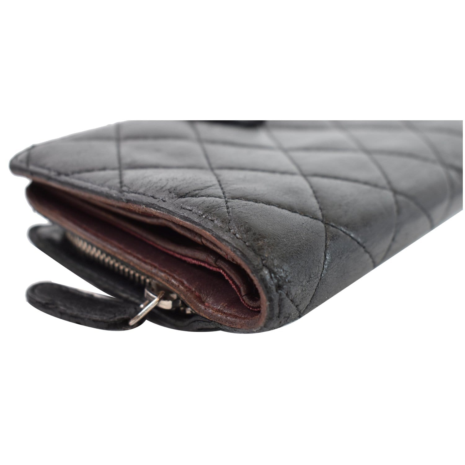Chanel CC Lambskin Leather Bifold Wallet Men