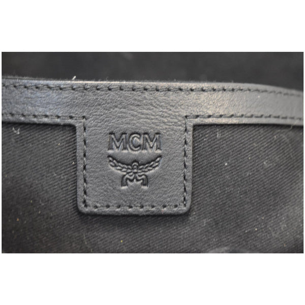 MCM Stark Classic Small Visetos Canvas Backpack Bag Black