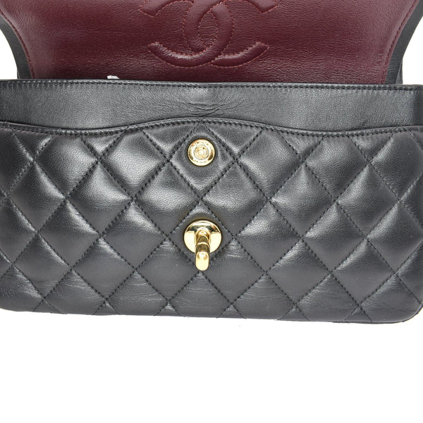 CHANEL Classic Double Flap Small Leather Shoulder Bag Black - Hot Deals