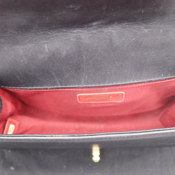 Chanel Medium Boy Quilted Lambskin Leather Shoulder Bag