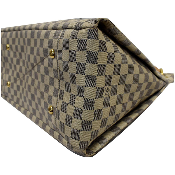 LOUIS VUITTON Artsy MM Damier Azur Shoulder Bag White