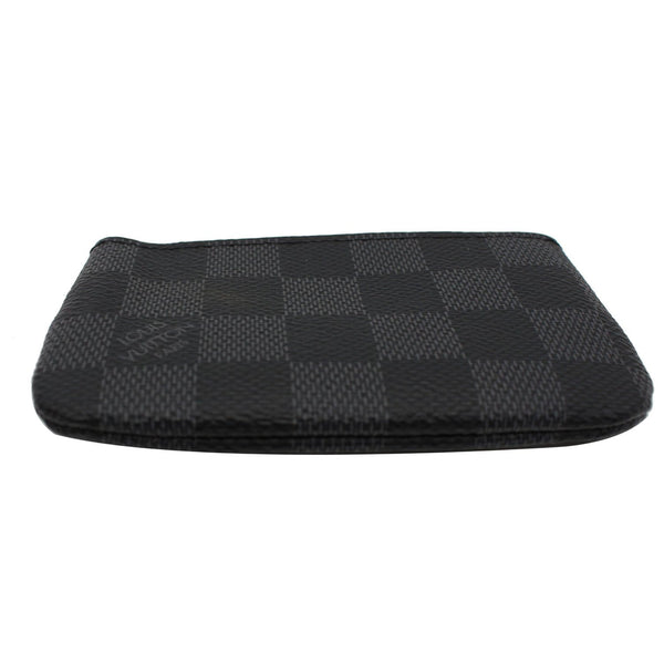 LOUIS VUITTON Pochette Key Cles Damier Graphite Coin Case Black