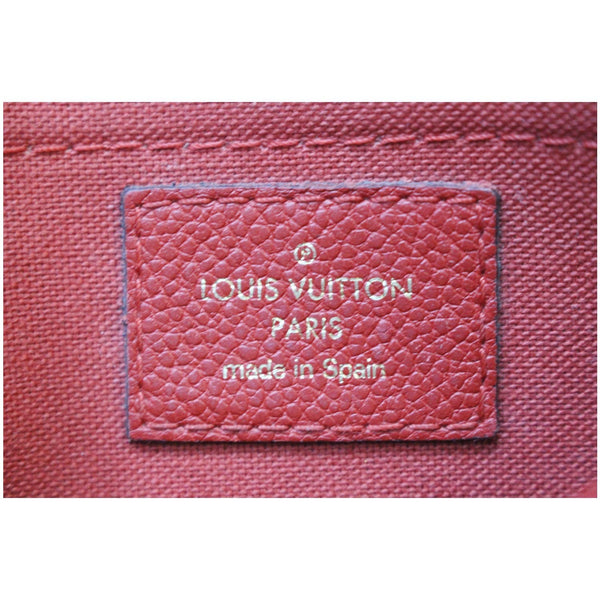 Louis Vuitton Pallas Monogram Canvas Engraved logo Bag