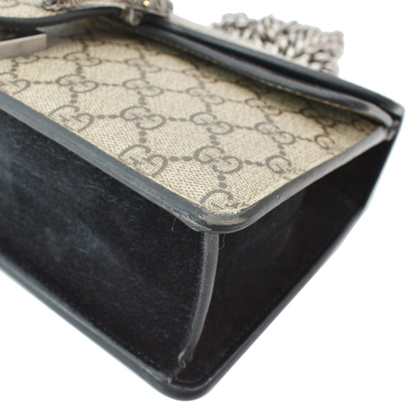 GUCCI Dionysus Small GG Supreme Shoulder Bag Beige 499623