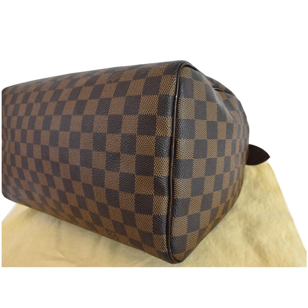 Louis Vuitton Speedy 30 Damier Ebene Satchel Bag Brown - right side view