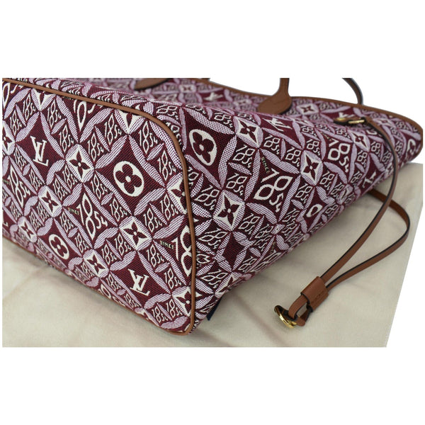 LOUIS VUITTON Neverfull MM Since 1854 Jacquard Shoulder Bag Bordeaux Red