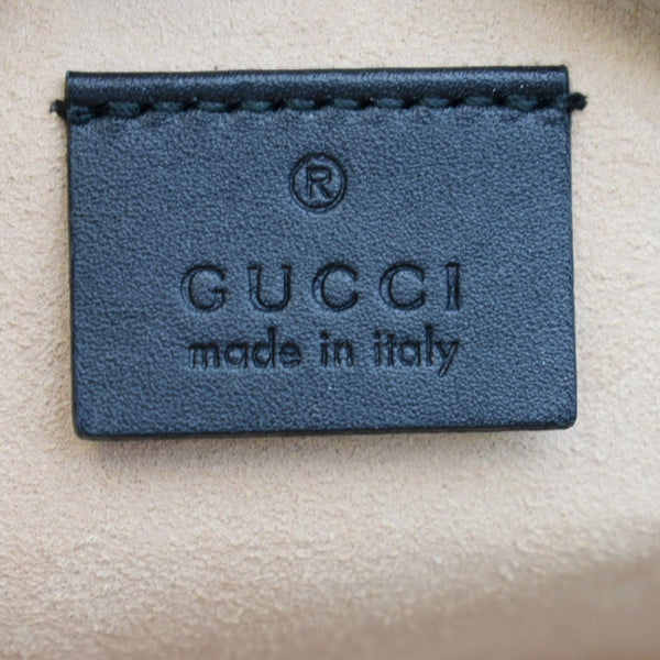 GUCCI Ophidia Mini GG Round Web Leather Crossbody Bag Black 550618