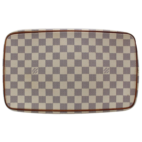 LOUIS VUITTON Saleya MM Damier Azur Tote Bag White