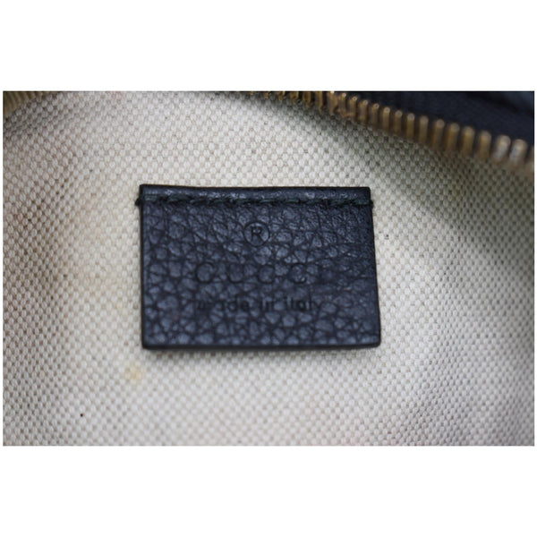 Gucci Print Small Leather Belt Waist Bum Bag - Black