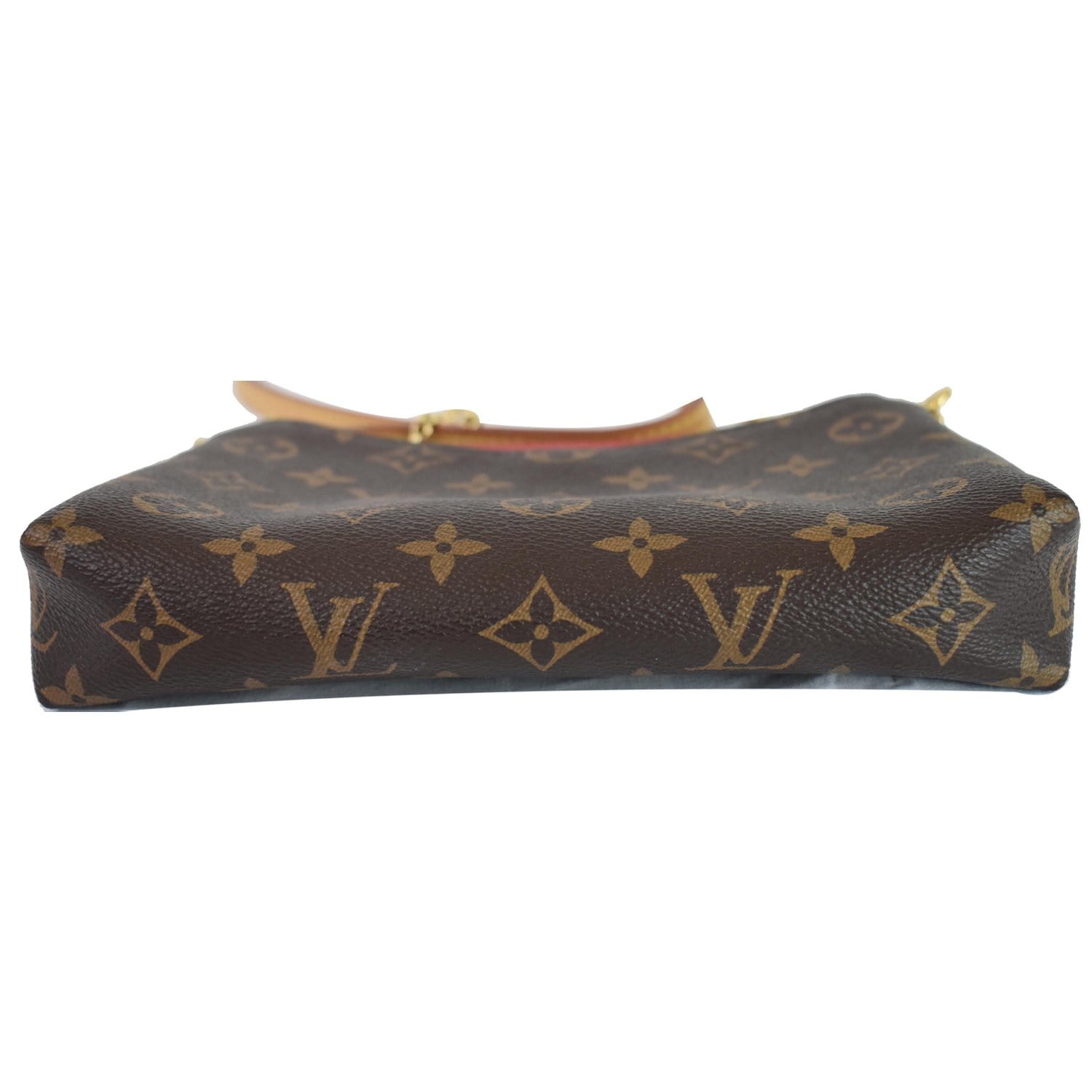Louis Vuitton Pallas Clutch Monogram Canvas Bag Brown