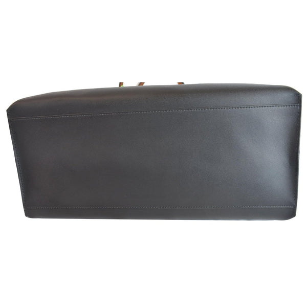 GIVENCHY Medium GV Calf Leather Shopper Tote Bag Black