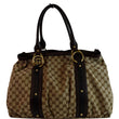 GUCCI Interlocking Large GG Canvas Tote Bag Beige 223954