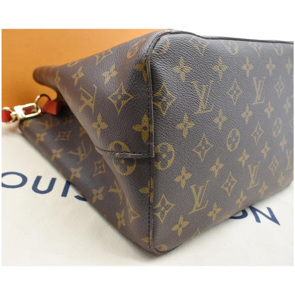 LOUIS VUITTON Neonoe Monogram Canvas Crossbody Bag Coquelicot