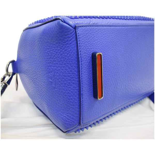 Christian Louboutin Panettone Spike Stud Leather Handbag Purple