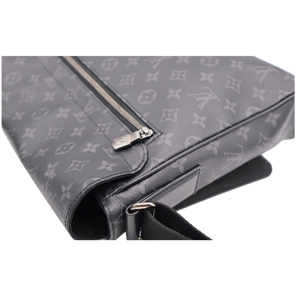 LOUIS VUITTON District MM Monogram Eclipse Messenger Bag Black