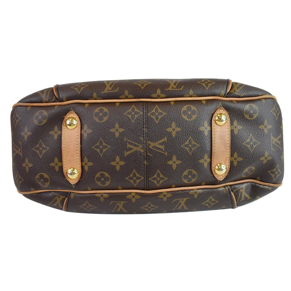LOUIS VUITTON Galliera PM Monogram Canvas Shoulder Bag Brown