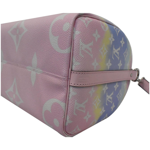 LOUIS VUITTON Escale Speedy 30 Bandouliere Monogram Canvas Shoulder Bag Pastel