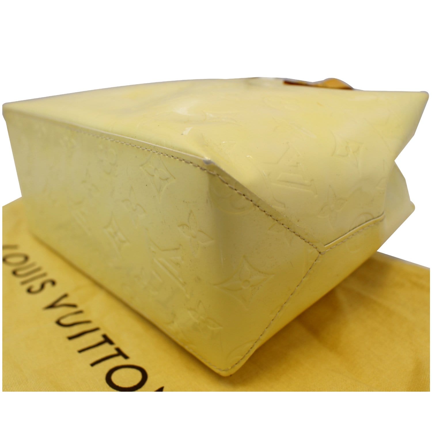 Louis Vuitton Yellow Monogram Vernis Reade PM Tote Bag 216lvs714
