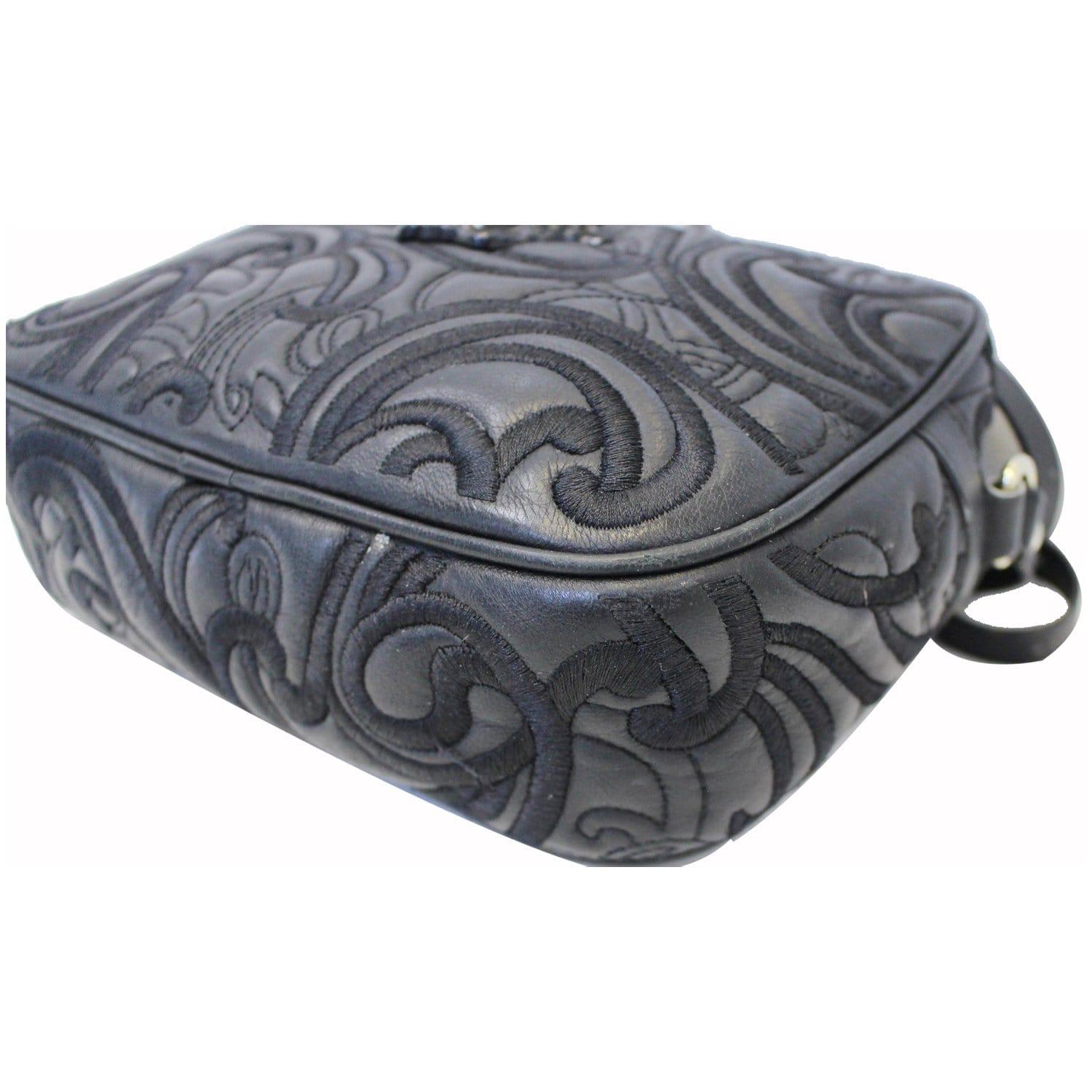 Versace Baroque Mosaic Nylon Shoulder Tote Bag Handbag