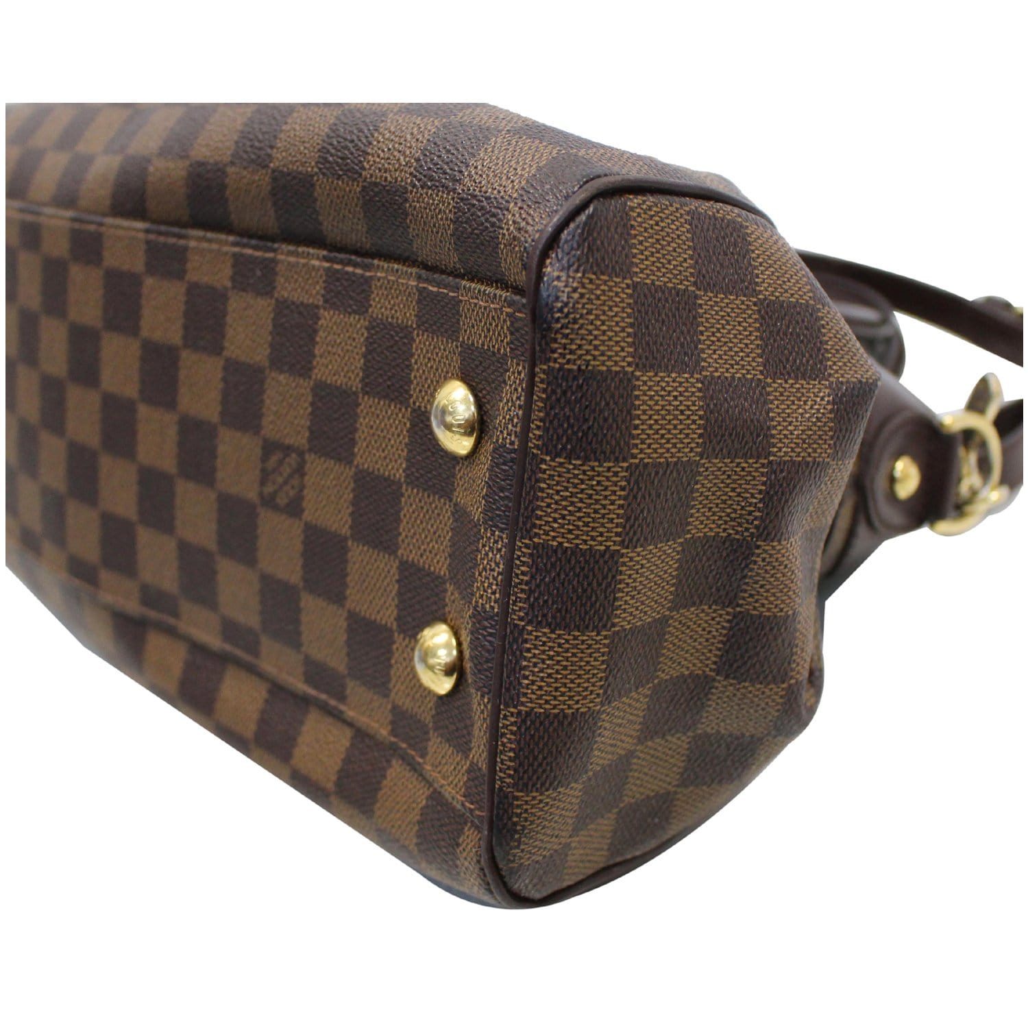 LOUIS VUITTON Trevi PM Damier Ebene Shoulder Bag Brown