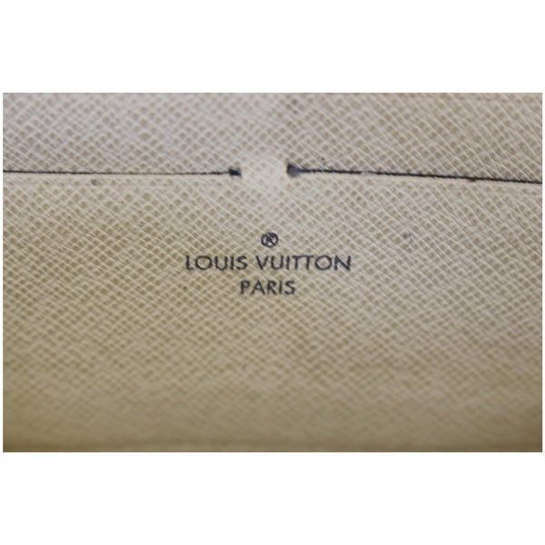 LOUIS VUITTON Zippy Damier Azur Long Wallet White