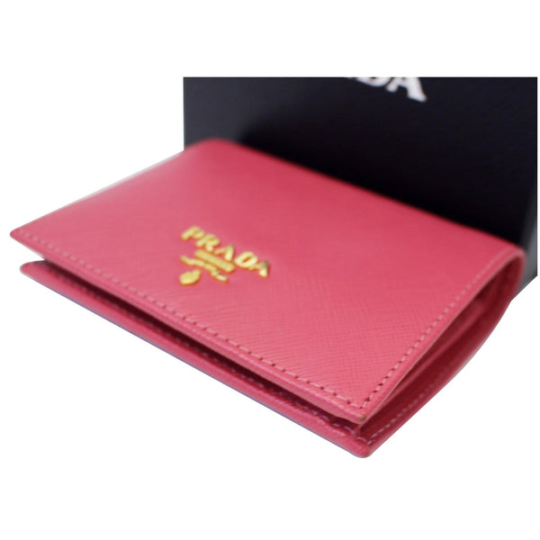 PRADA Saffiano Wallet Folded - Front View