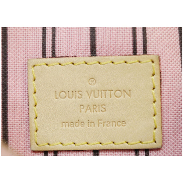Louis Vuitton Pochette Wristlet Neverfull MM Pouch and lv logo 