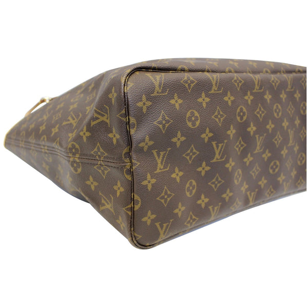 Louis Vuitton Neverfull GM Monogram Canvas Tote Bag - side view