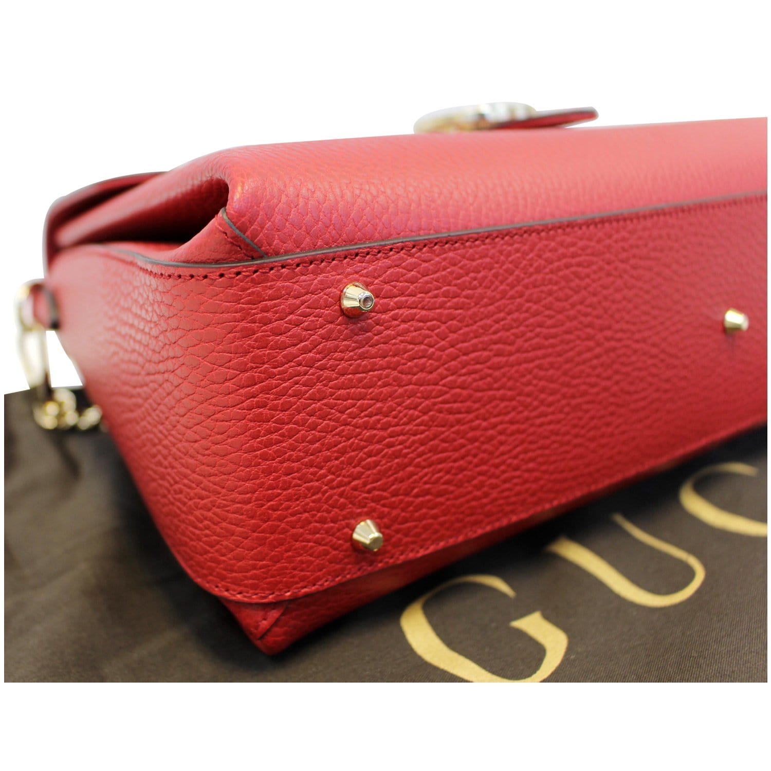 Gucci Interlocking G Shoulder Bag Small Red