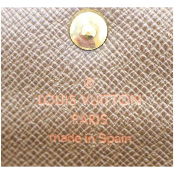 LOUIS VUITTON Sarah Damier Ebene Wallet Brown