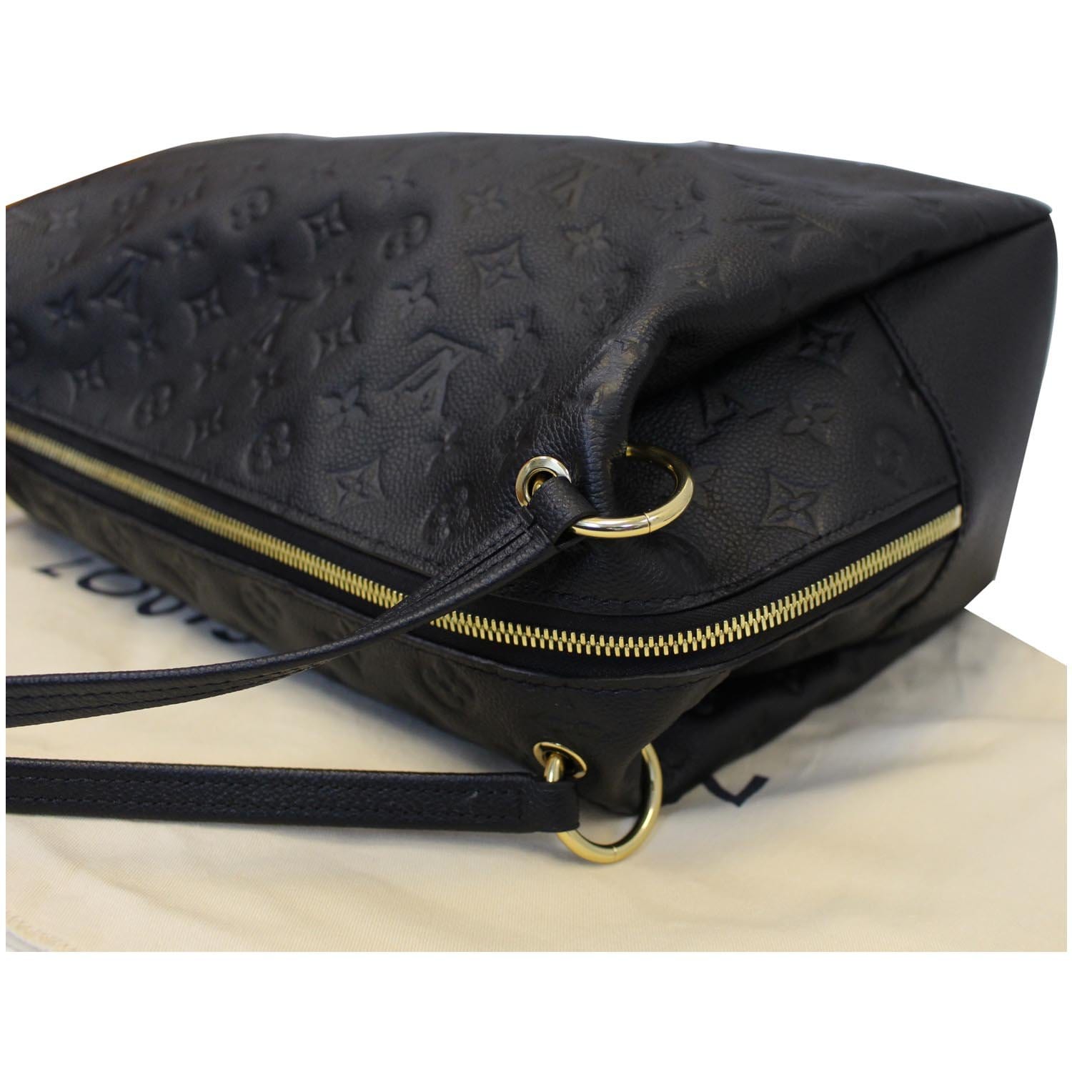 Louis Vuitton Black Monogram Empreinte Leather Ponthieu PM Bag