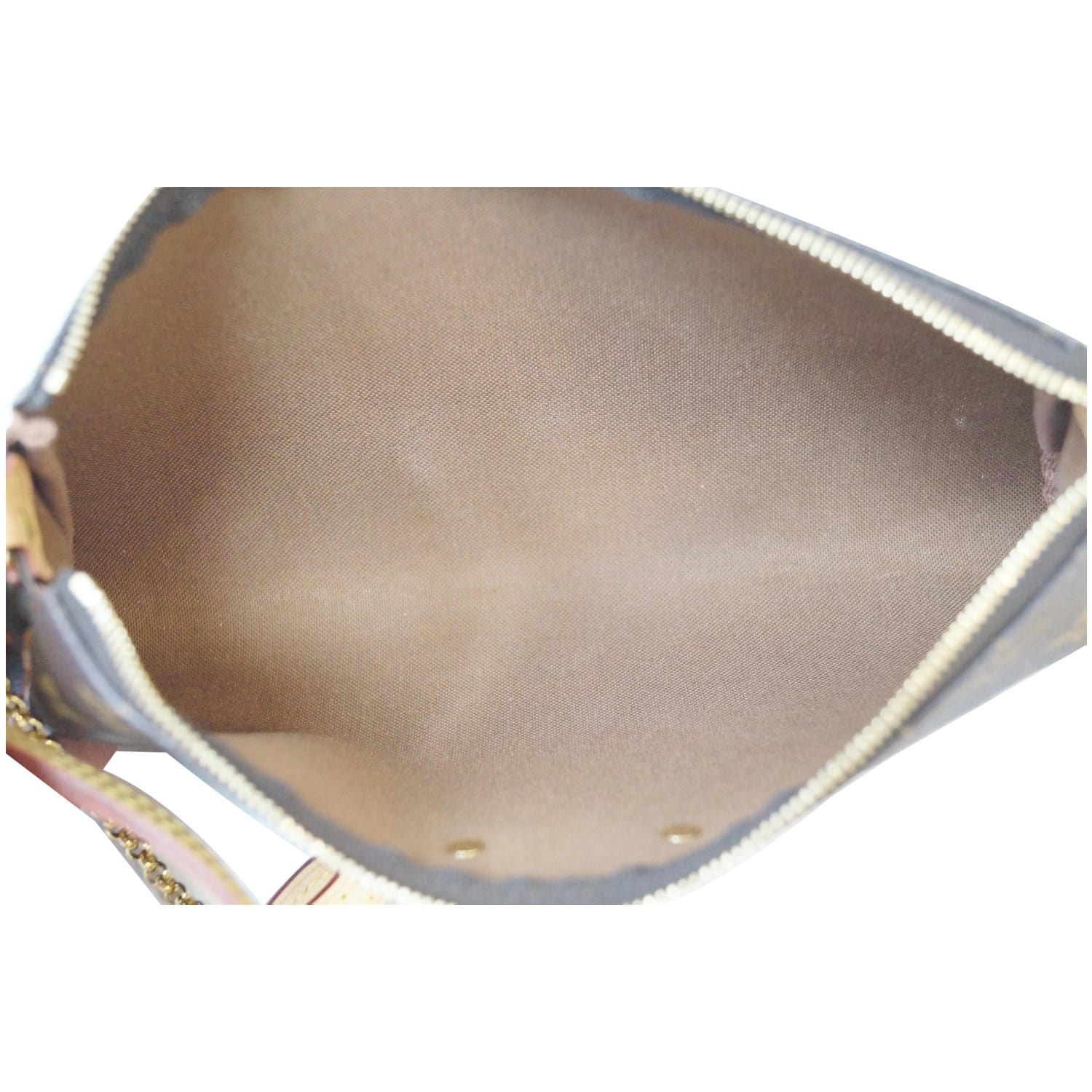 Eva cloth handbag Louis Vuitton Brown in Cloth - 38034789
