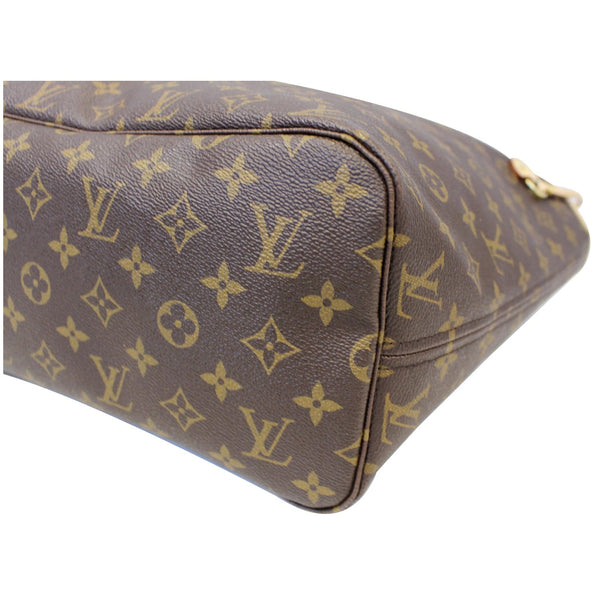 Louis Vuitton Neverfull MM Monogram Canvas Tote Bag - leather 