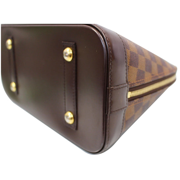 LOUIS VUITTON Alma PM Damier Ebene Satchel Bag Brown