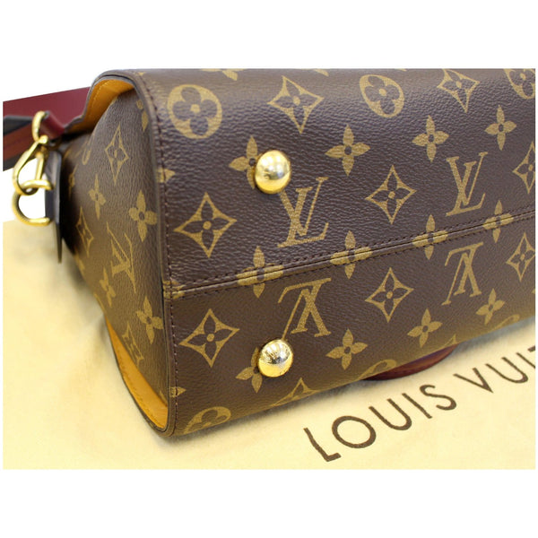 LOUIS VUITTON Tuileries Monogram Canvas Tote Shoulder Bag Brown